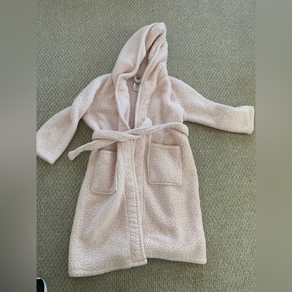 Pottery Barn Teen Fleece Pink Bathrobe size S M